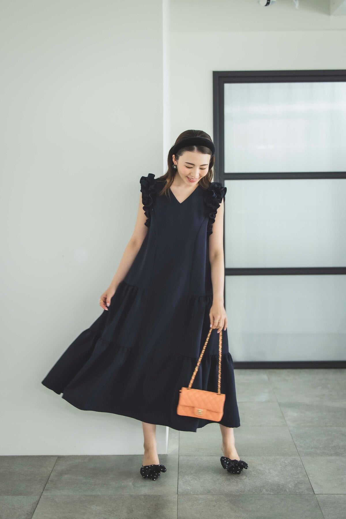 par-lang ドレス(ネイビー)