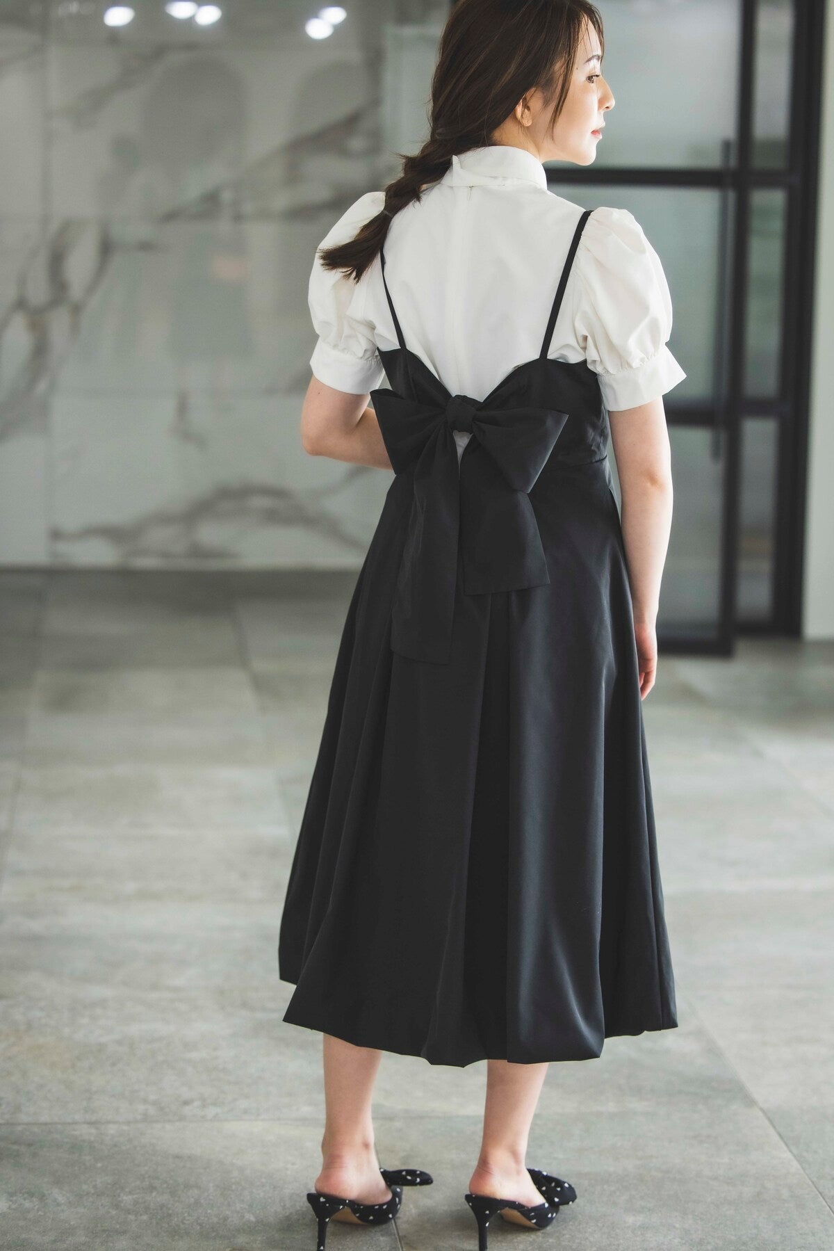 ビッグリボン付きプンソンスカート