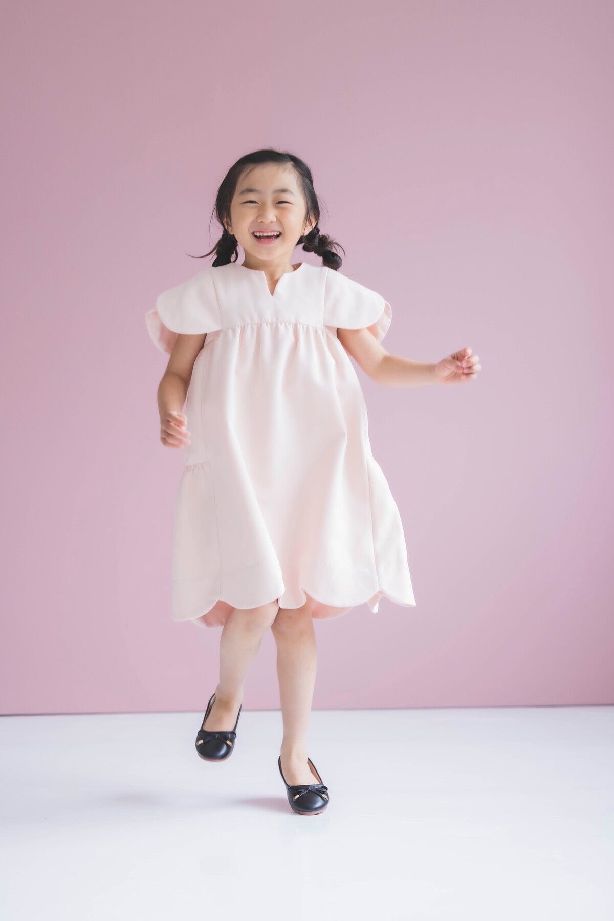 美人トップスペタルスリーブ for kids (マシュマロピンク)