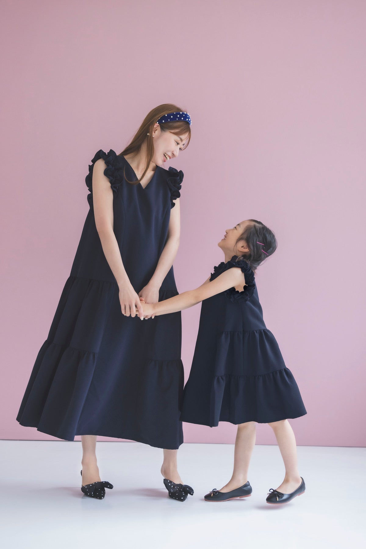 par-lang ドレス for kids(ネイビー)