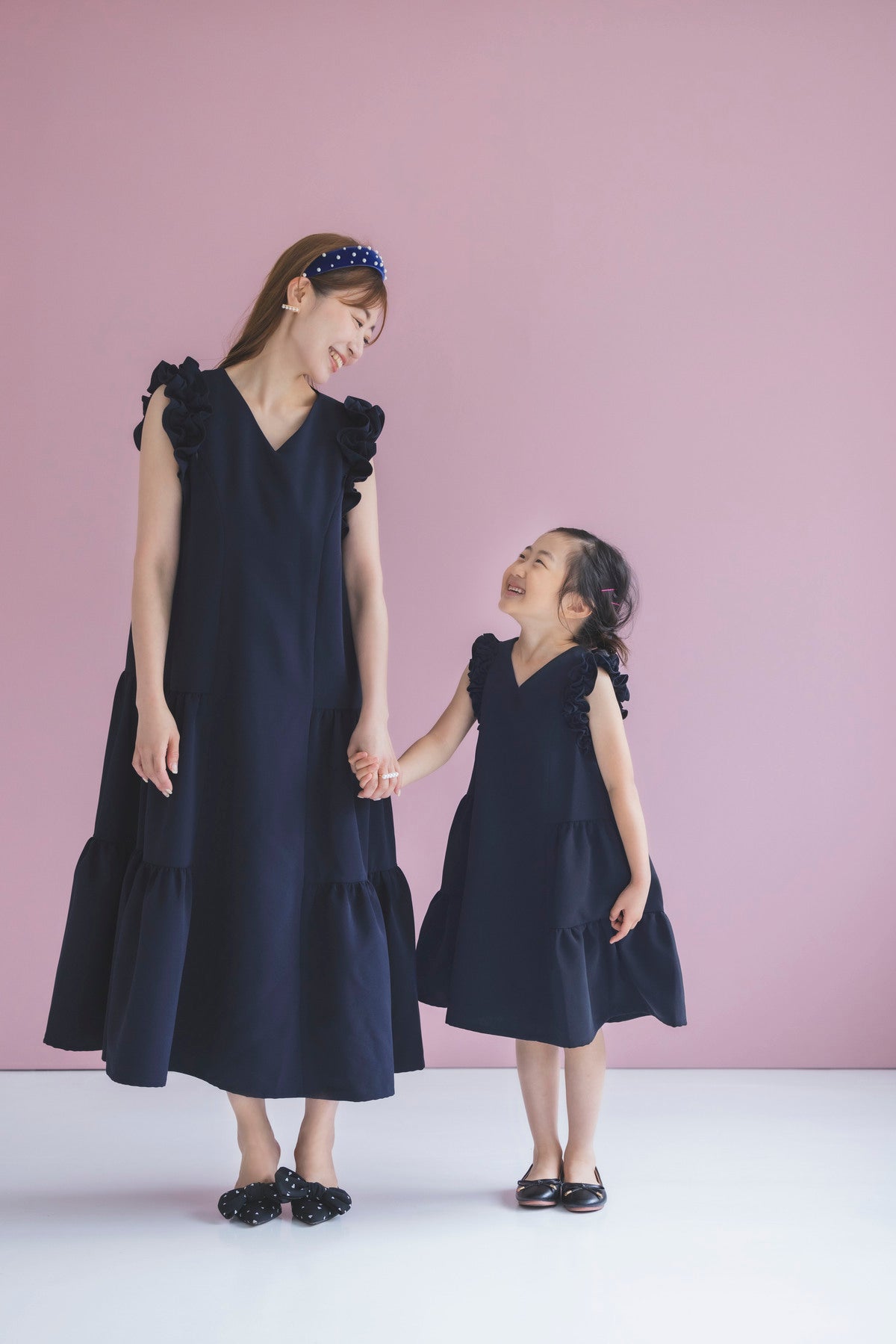 par-lang ドレス for kids(ネイビー)
