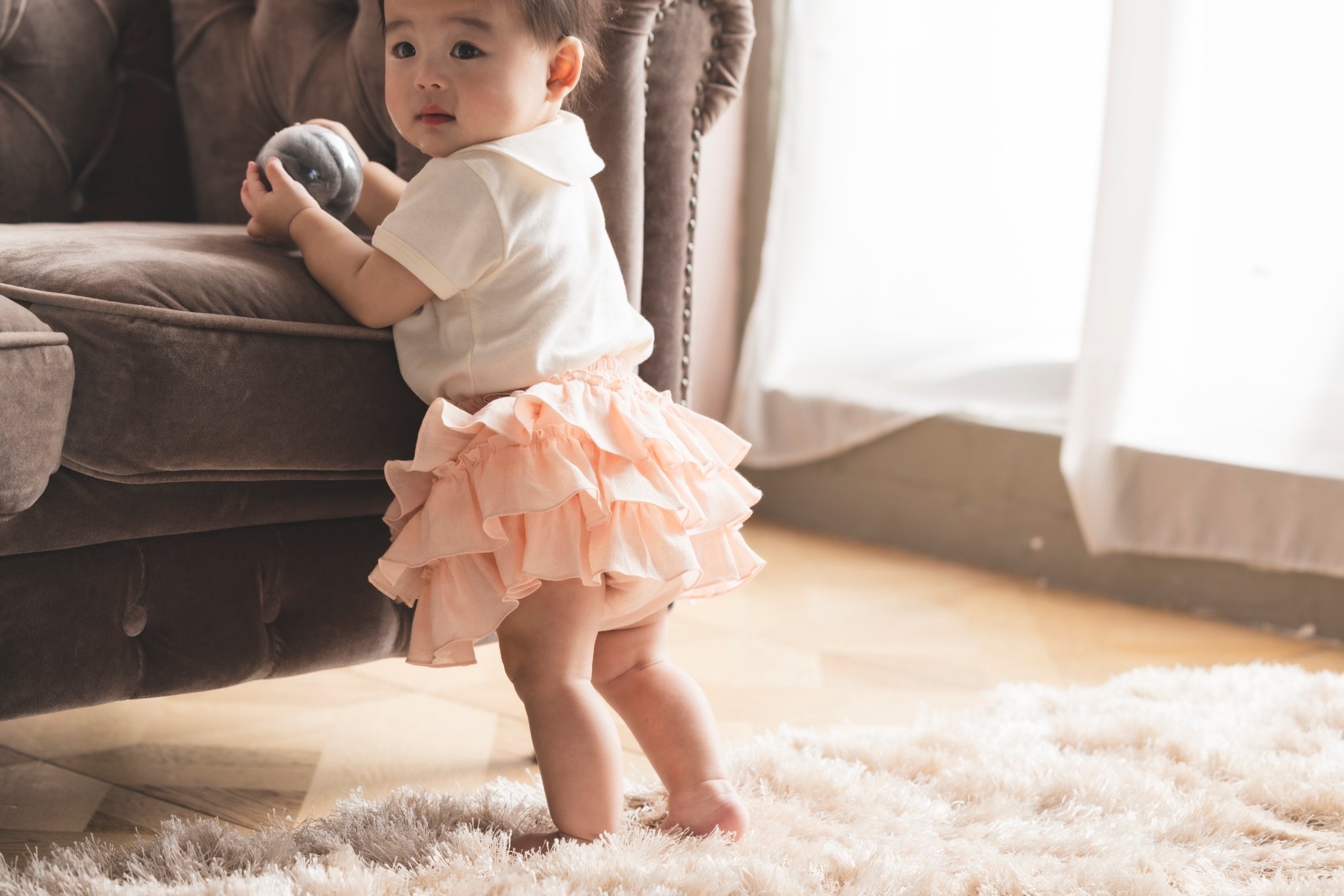 POPPO(リネンシャーベットカラー フリル)