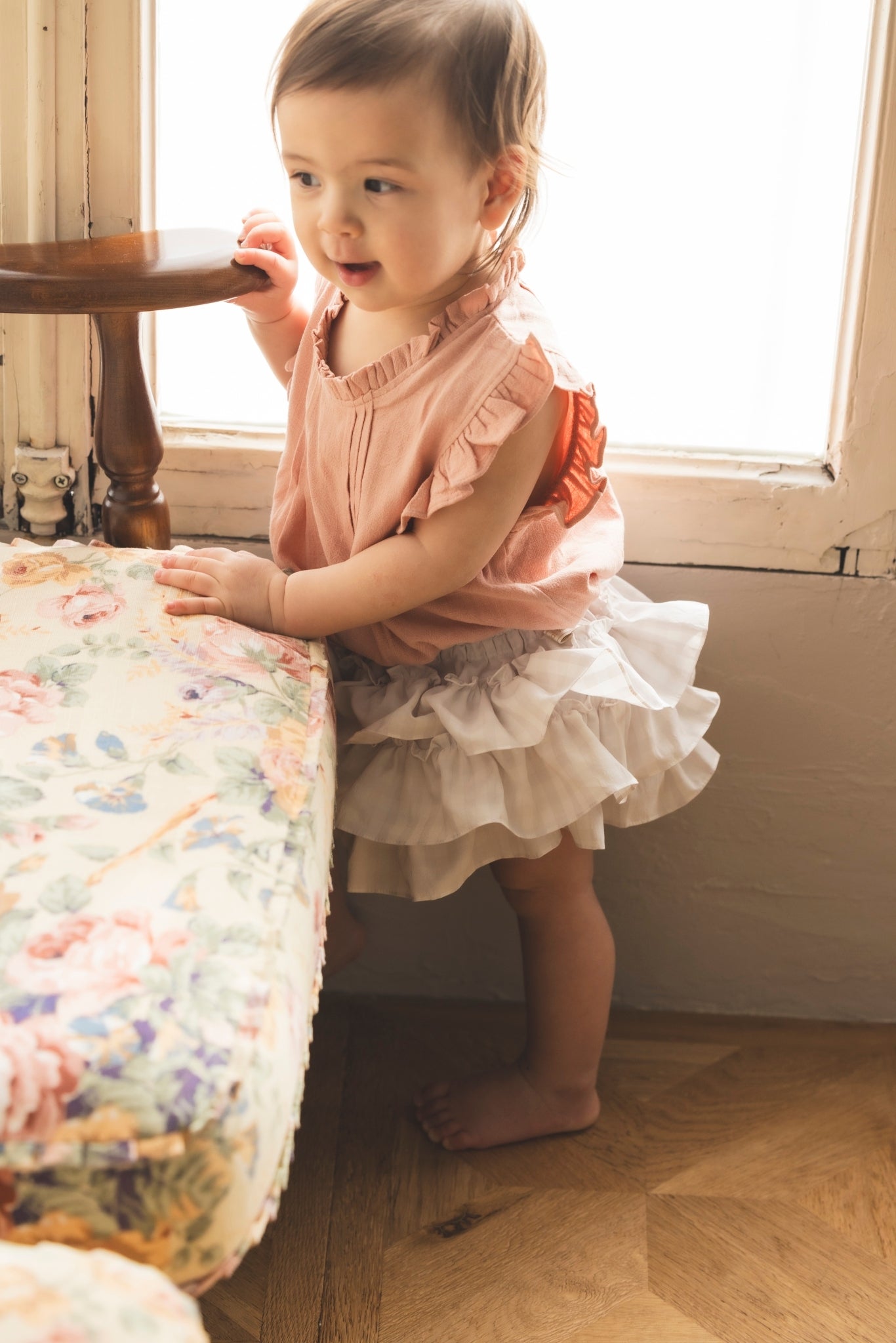 POPPO(ギンガムグレー フリル)