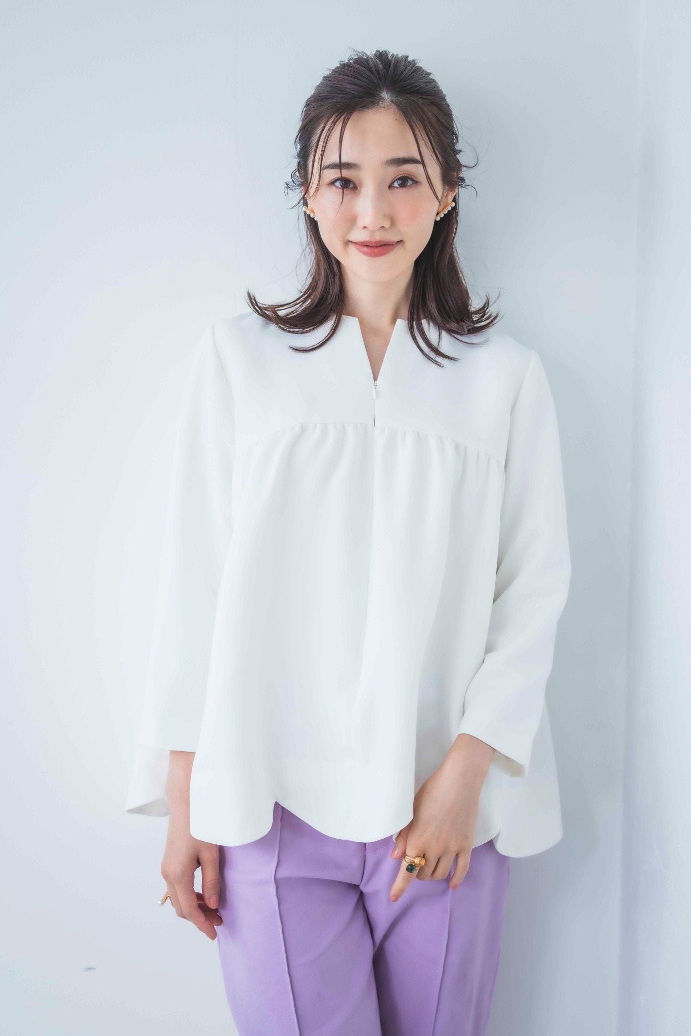 美人トップス(ミントブルー)