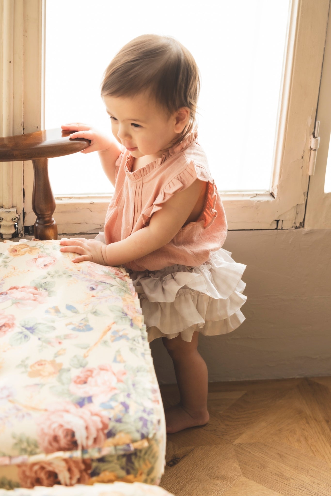 POPPO(ギンガムグレー フリル)