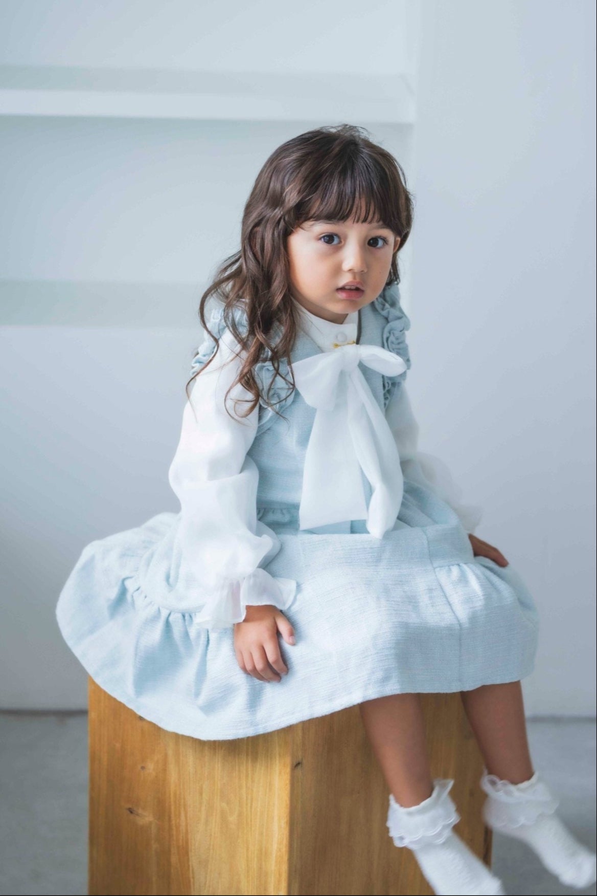 par-lang ドレス for kids(ツイード)