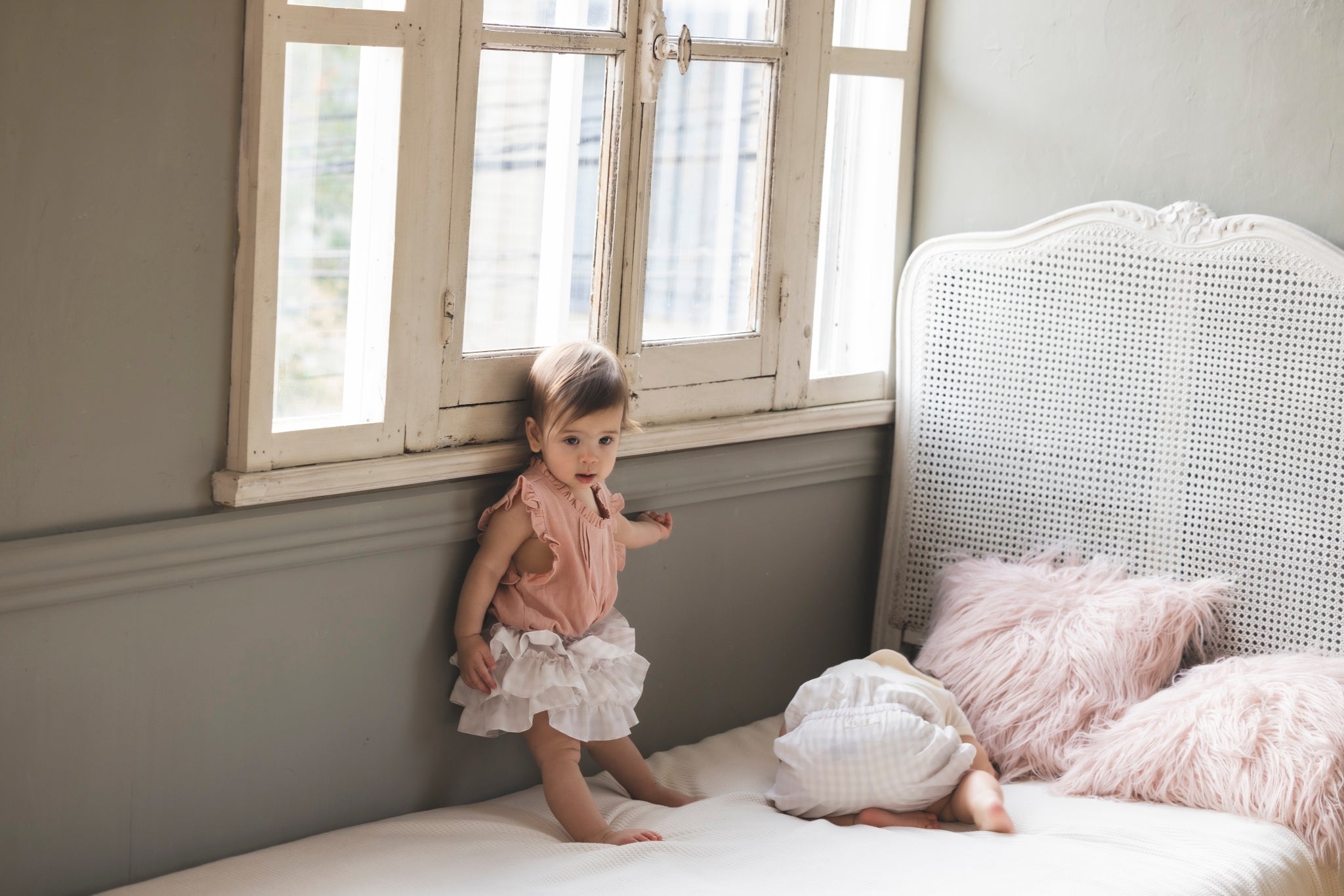 POPPO(ギンガムグレー フリル)