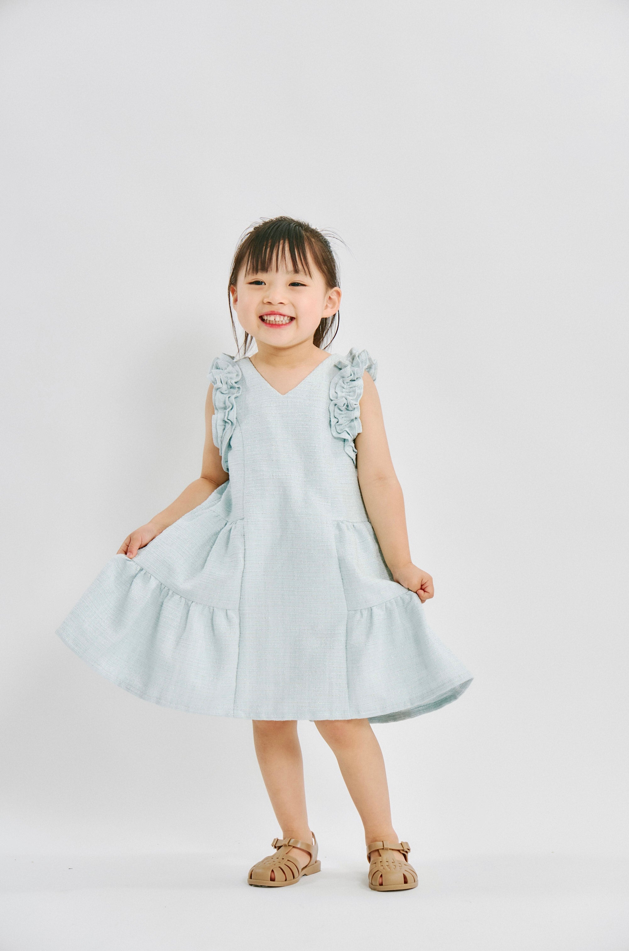 par-lang ドレス for kids(ツイード)