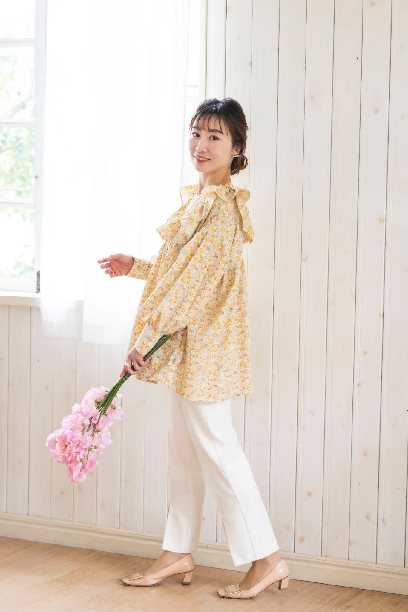 hyang リバティブラウス(イエロー)