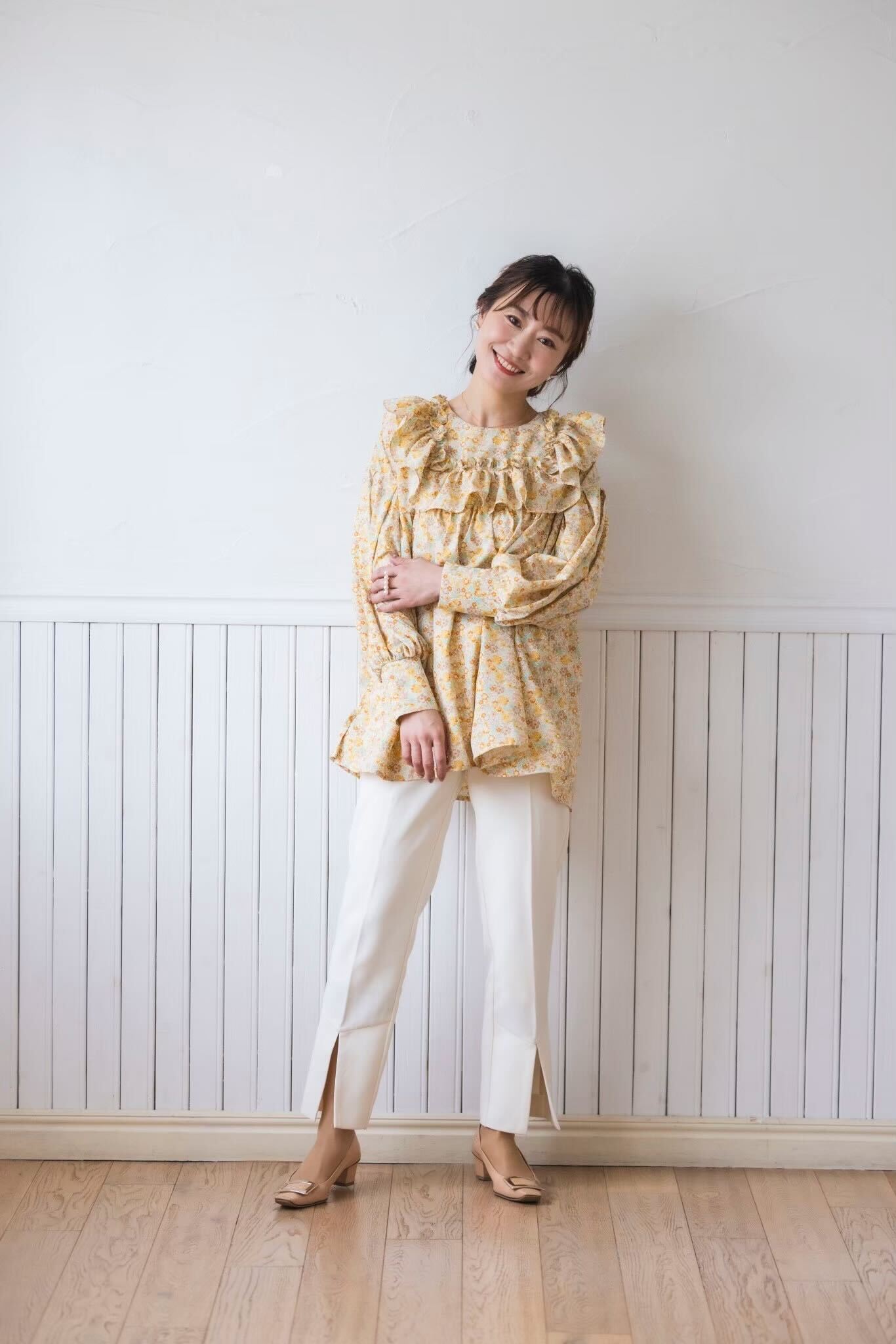 hyang リバティブラウス(イエロー)