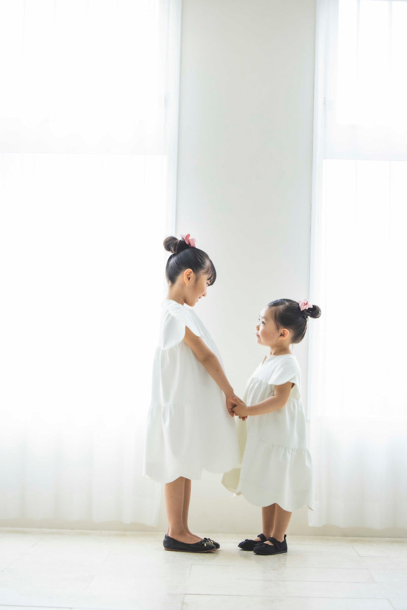 美人トップスペタルスリーブ for kids(ホワイト)