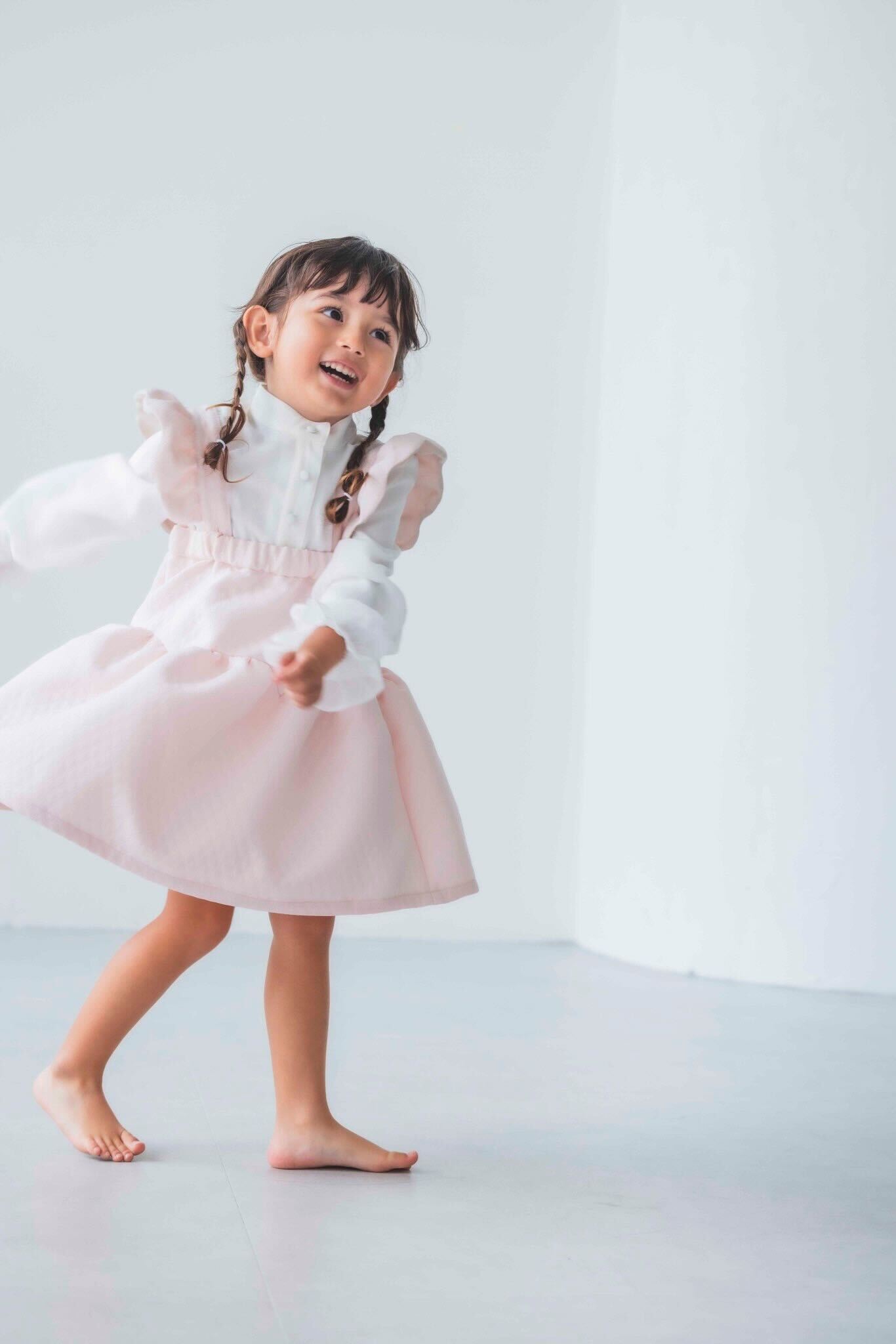 キルティングワンピース for kids(ピンク)