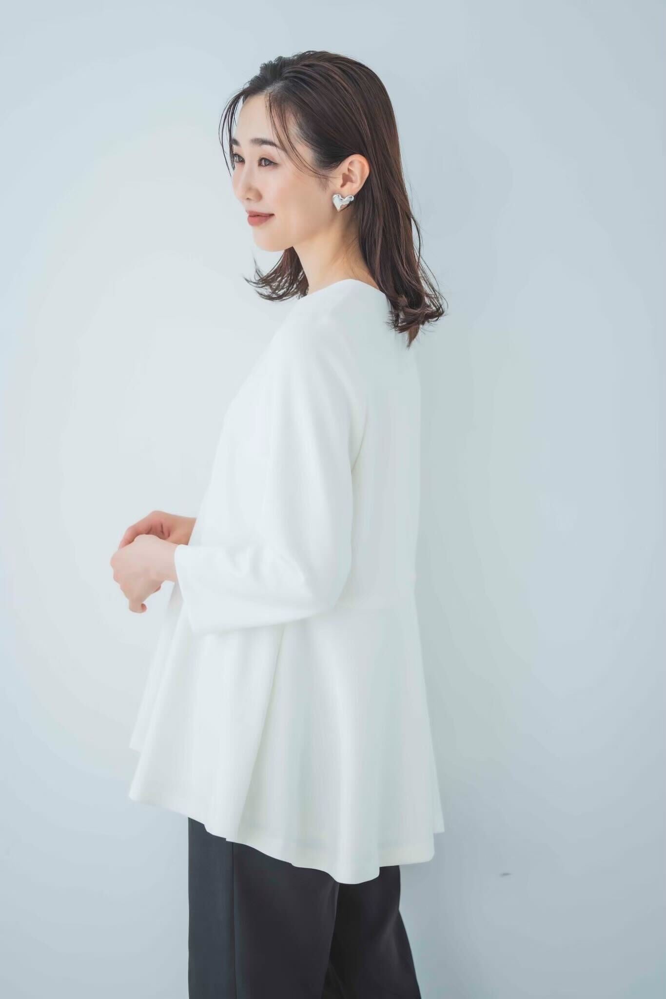 もちもちペプラムトップス