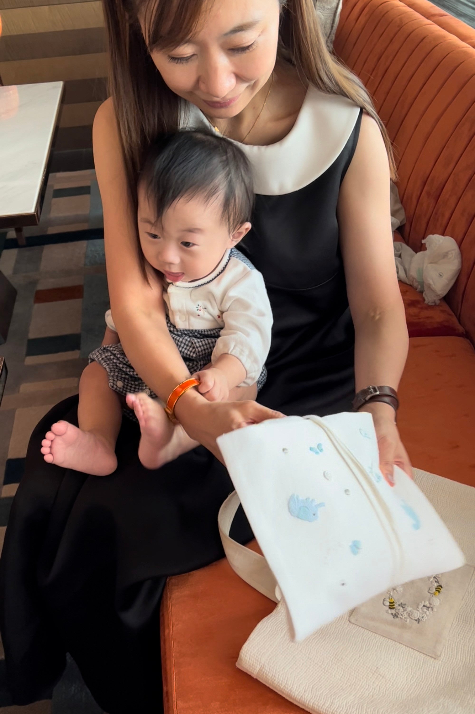 お出かけポーチ(ゾウさん)