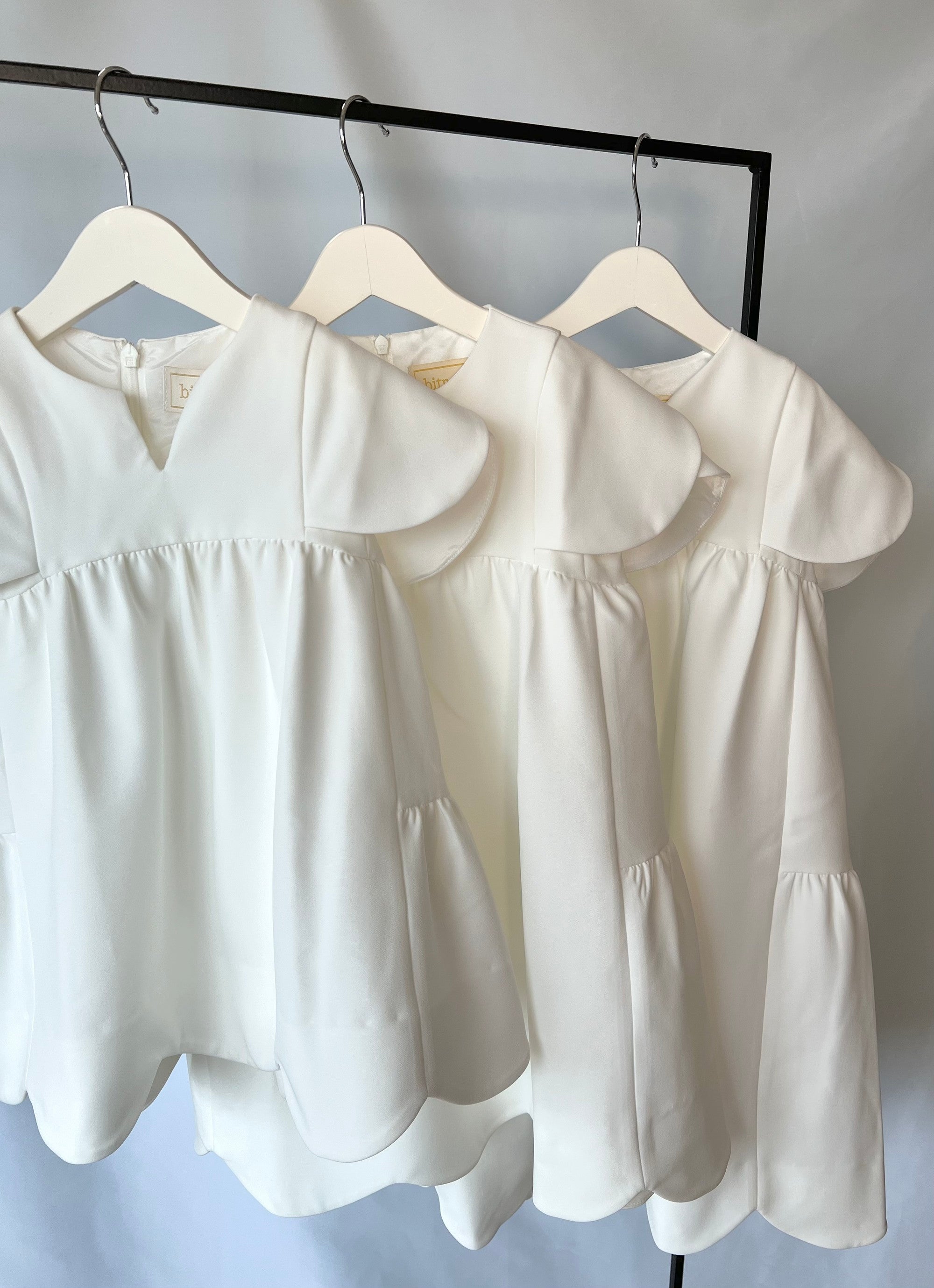 美人トップスペタルスリーブ for kids(ホワイト)