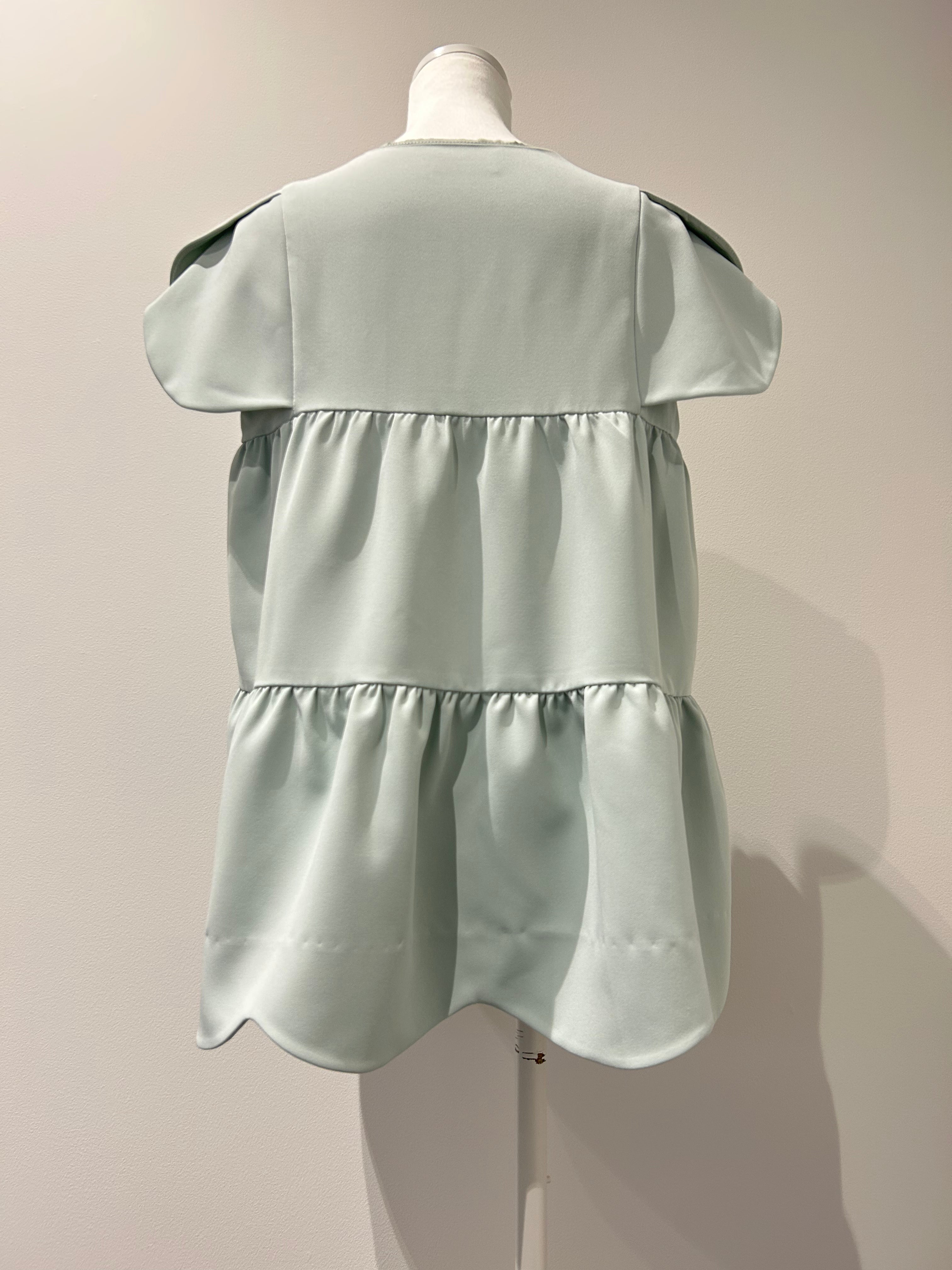 美人トップス ペタルスリーブ(ブルー)