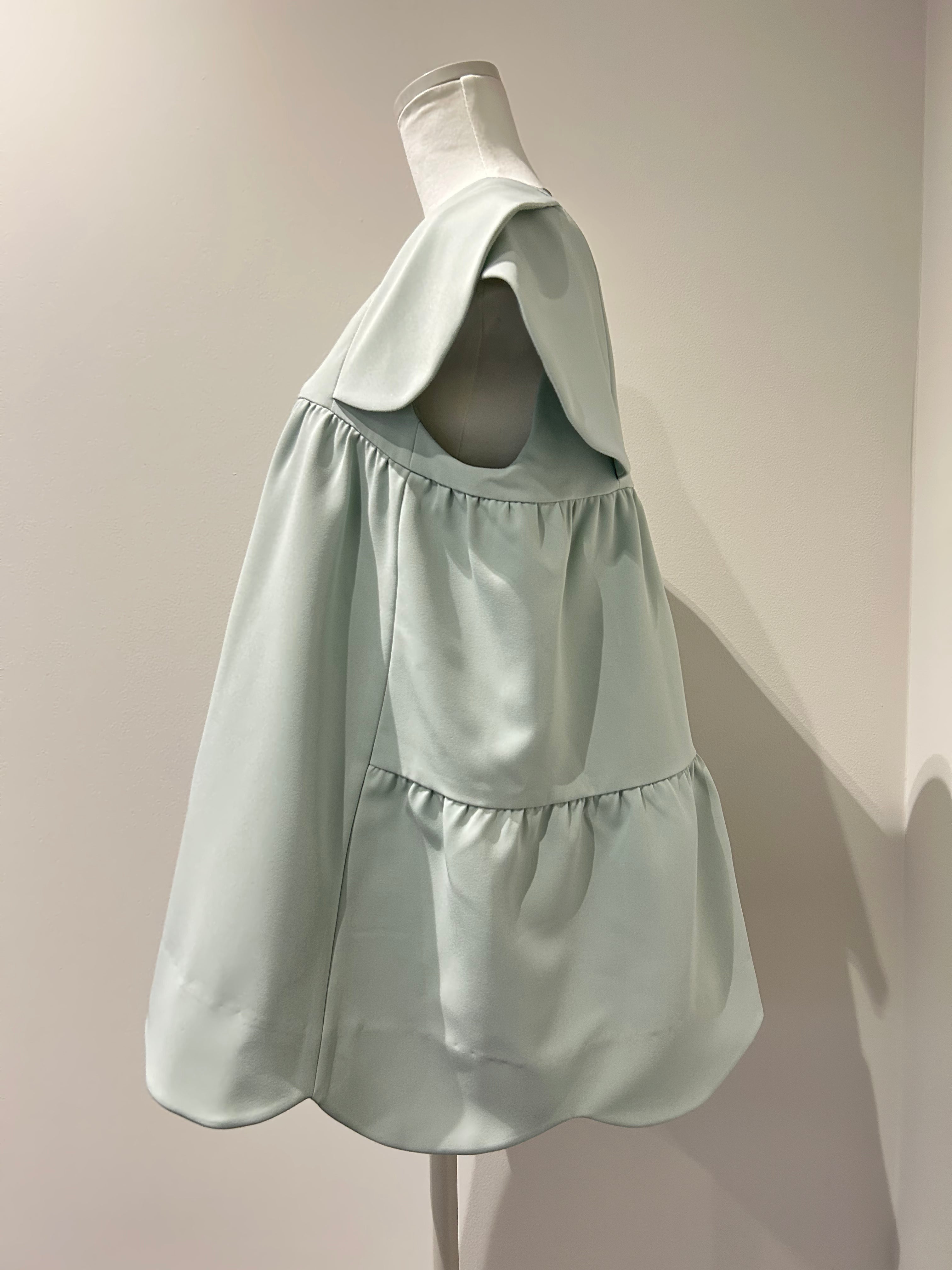 美人トップス ペタルスリーブ(ブルー)