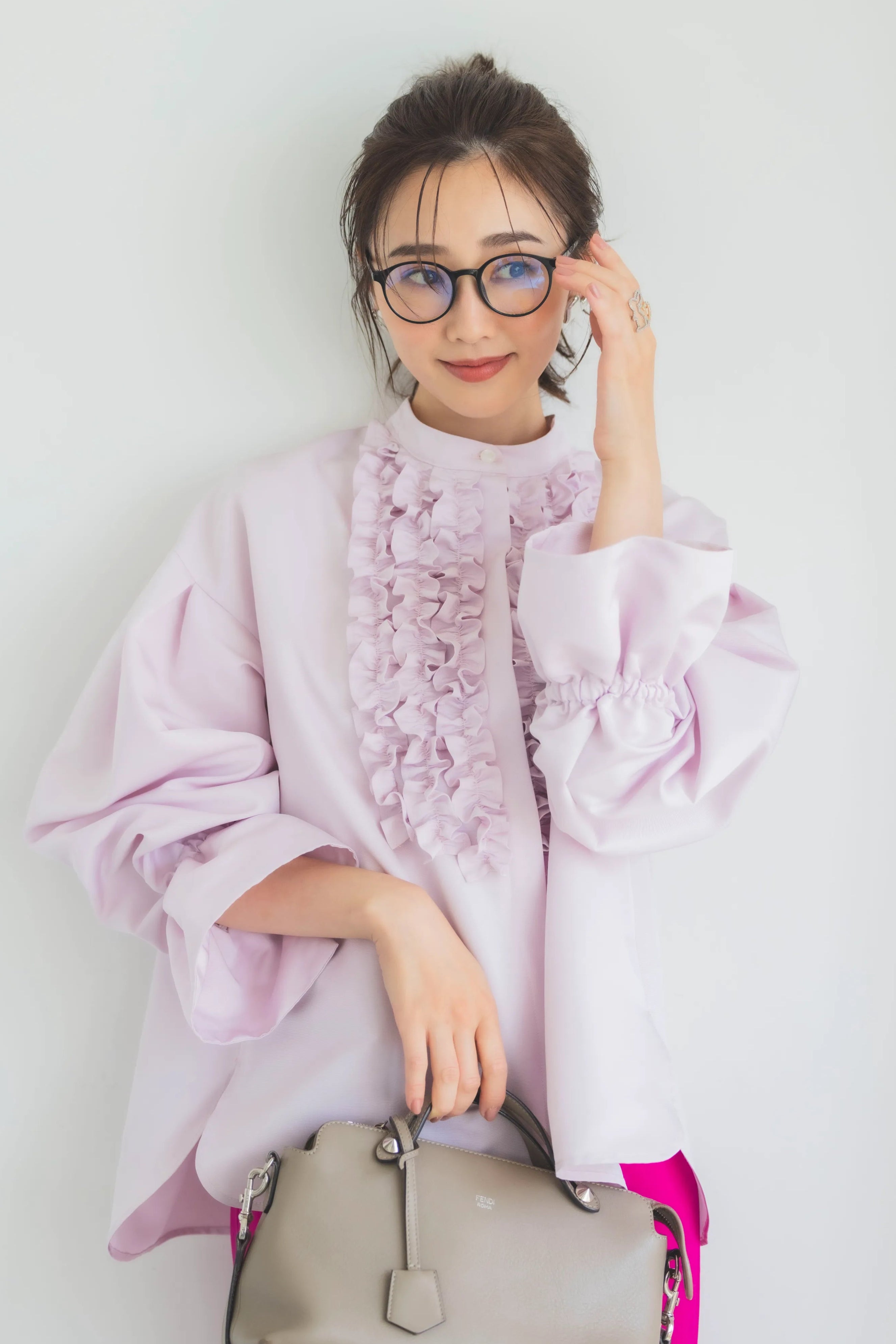 bitnabi ビンナビ 美人トップス長袖(ピンク、サクラ色)授乳服 bitnabiビンナビ