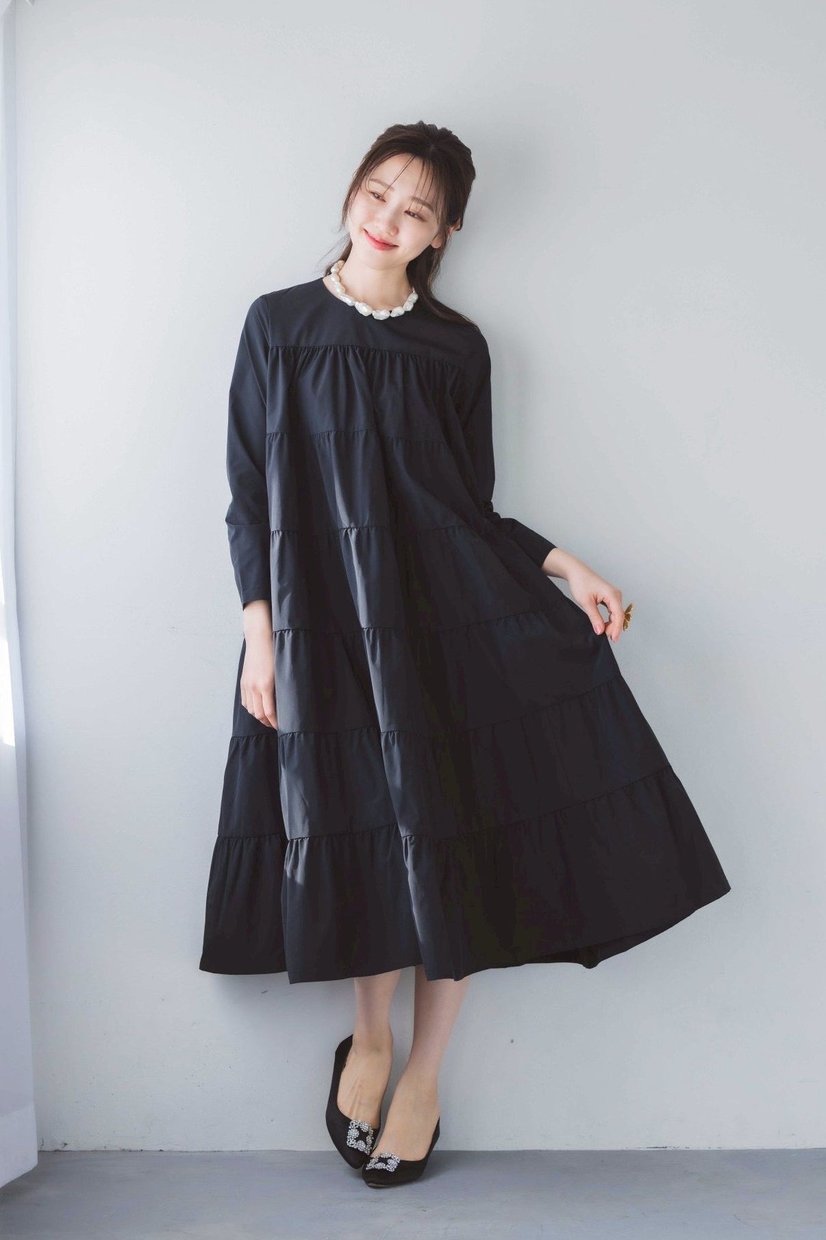 ブロッサムワンピース（ブラック）